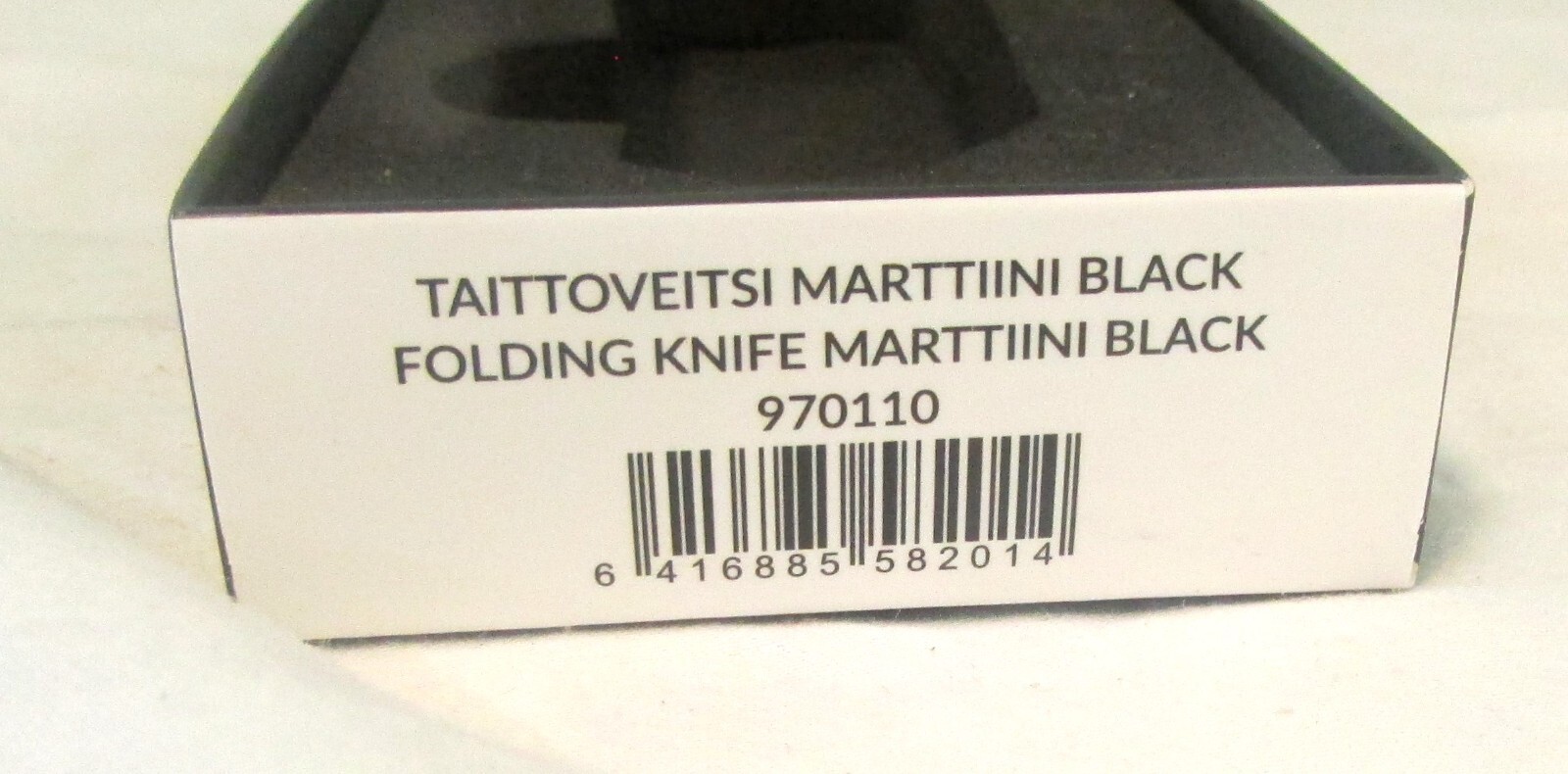 Marttiini Black Folding Pocketknife #970110, In Original Box