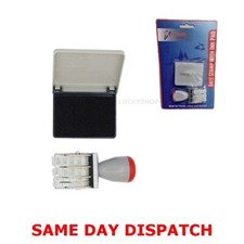 Timbro data con tampone inchiostro ideale per timbratura, appuntamenti, ufficio casa negozio uso scuola