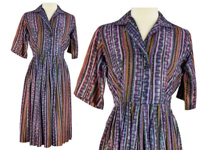 purple rockabilly dress