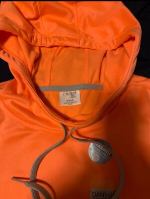 NWT Ladies Danskin Hoodie Size Medium In Orange