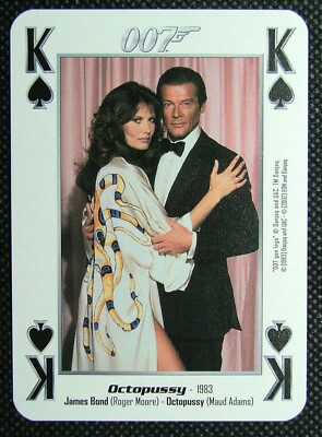 Octopussy Roger Moore Maud Adams 007 James Bond King Spades B9