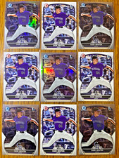 Cade Denton Rockies Prospect, Bowman 1st Chrome [2] Refractors and base