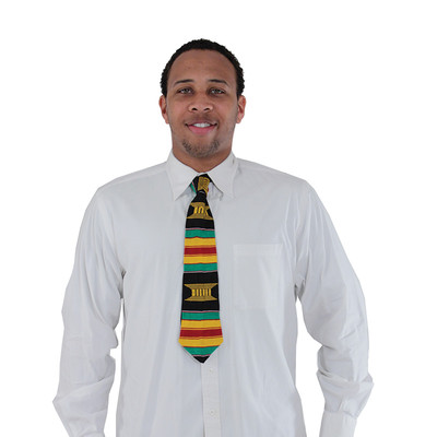 Kente African Print Necktie, Ashanti Men's Fashion Long Tie  56'' Long