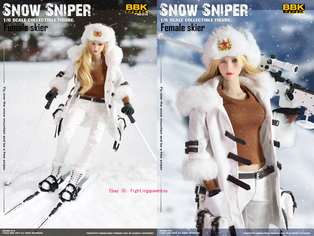 BBK BBK018 Snow Sniper Female Skier 1/6 Scale Collectible