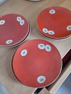 Set aus sechs (6) Noritake Nippon Toki Kashia 6'' Beilagentellern Vintage Japan
