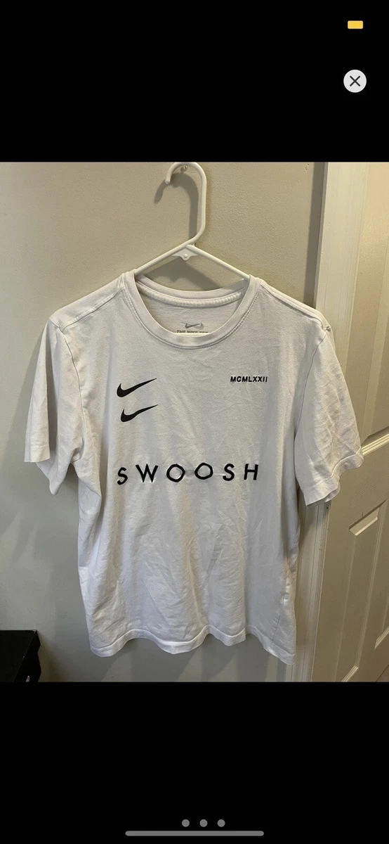 Nike Swoosh MCMLXXII T-Shirt Off White Inspired White Size M