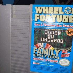 Wheel of Fortune Family Edition (NES) Game And Manual
