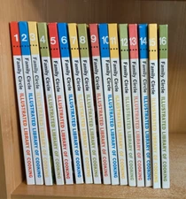 Vintage 1972 Family Circle Illustrated Library of Cooking Complete Set of 16 HC