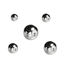 500Pcs Assorted Loose Bicycle Bearing Balls 1/8", 5/32", 3/16" 7/32" and 1/4"