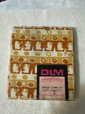 Vintage DLM Development Learning Materials Design Cards For Small Parquetry