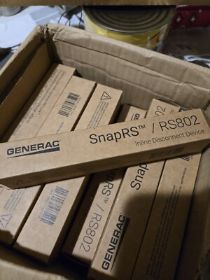 Generac SnapRS RS802  Inline Disconnect Device Brand New  OPEN  Box Of 30 Units