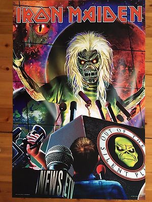 IRON MAIDEN,'ED TV,OUT OF THE SILENT PLANET', AUTHENTIC,OFFICIAL