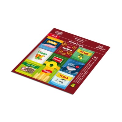 Mixed Foods   STICKER fit for building blocks tiles /2103