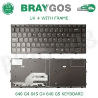 FüR Hp Probook 640 G4 645 G4 640 G5 Uk Layout Laptop Tastatur Mit Rahmen