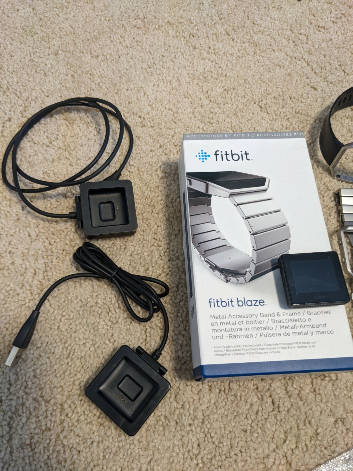 Fitbit Blaze Smart Fitness Watch kit - Metal Band and 2 chargers | eBay