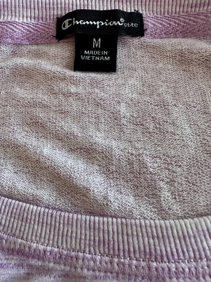 Camisa feminina Champion Elite manga longa tamanho M. Roxo/branco - Imagem 3 de 4