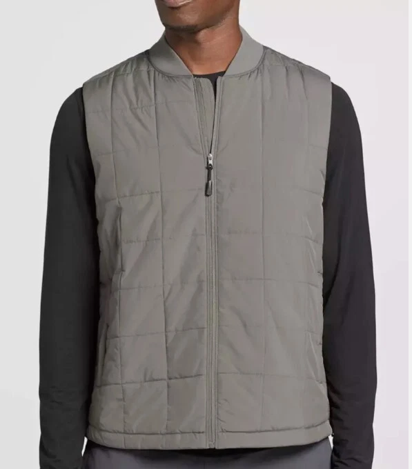 VRST Men's Lightweight Insulated Vest, Warm Pewter, Size S
