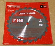 CRAFTSMAN Thailand CMAS21024 10" 24-TOOTH CARBIDE MITER/TABLE CIRCULAR SAW BLADE