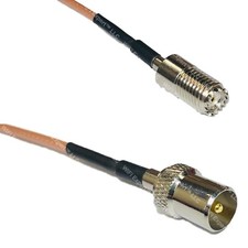 RG316 MINI UHF FEMALE to DVB TV Pal Male RF Cable Rapid-SHIP LOT