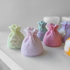 3D Christmas candle mold silicone DIY Christmas ornament decoration mold