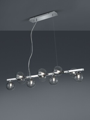 Trio Pendelleuchte ALICIA Design chrom 100cm G9 307601006 Lampe B-Ware