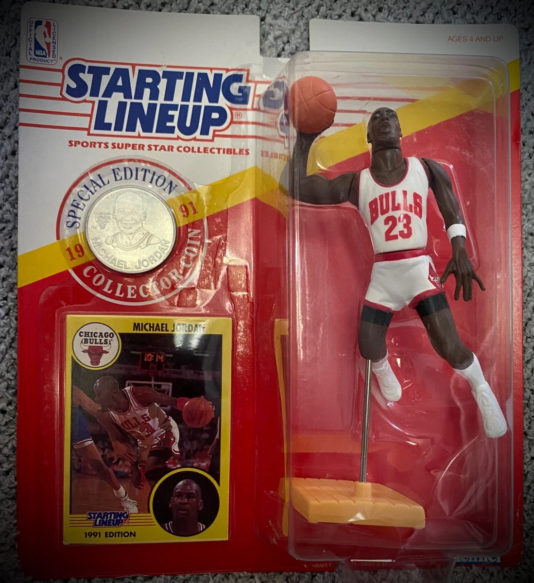Michael Jordan Action Figure NBA 1991 Kenner Starting Lineup