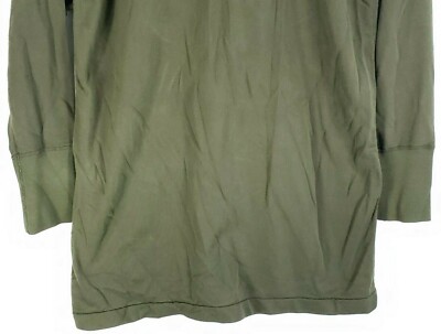 Vtg US Military Sleeping Shirt Men's Small OD Green Foster
