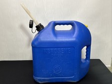 BLITZ 5 GALLON PLASTIC KEROSENE CAN-VENTED-EASY POUR FUEL JUG SPOUT-Pre-Ban
