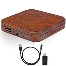 Pyle Wireless Carplay & Android System iA Box -4GB RAM 64GB ROM (Wood Finish)