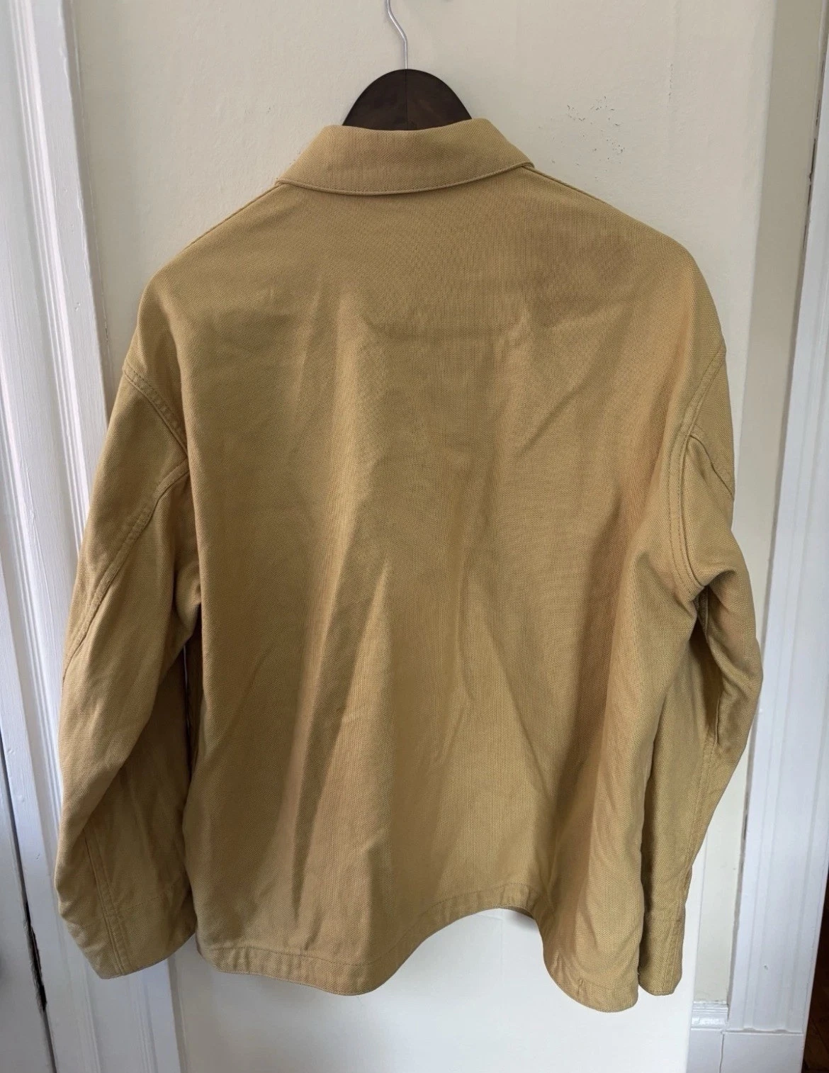 Auralee Cotton Canvas Chore Jacket Made in Japan (Yellow) image 8