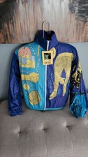 Vintage Cougar Sport Windbreaker Jacket Youth L 14-16 Colorblock 90s Y2K NOS NWT