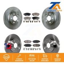 Front Rear Disc Brake Rotors & Ceramic Pad Kit For Chevrolet Cruze Sonic Limited