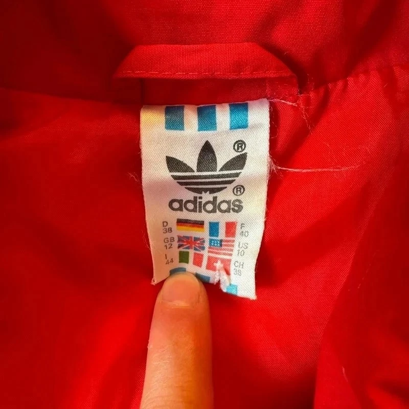 Adidas vintage dámska vesta, červená, veľkosť M