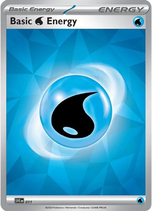 Pokemon Basic Water Energy (11/88) Scarlet & Violet Energies NM REVERSE HOLO