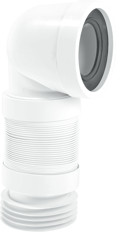 Mcalpine WC-CON8F 90° Flexible Wc Connector - Connection To Toilet & Waste Pipe