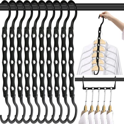 10 Pack Magic Hangers Space Saving Hangers Closet Space Saver Hanger Organizer