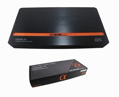 Alphasonik V3000.1D 1-Channel 6000 Watts Monoblock Car Audio Stereo Amplifier