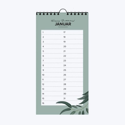 Geburtstagskalender | Anja Garschhammer | Kalender | 13 S. | Deutsch | NOVA MD