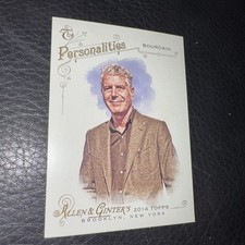 2014 Topps Allen Ginter Anthony Bourdain Full Size Personalities RC Rookie  Chef