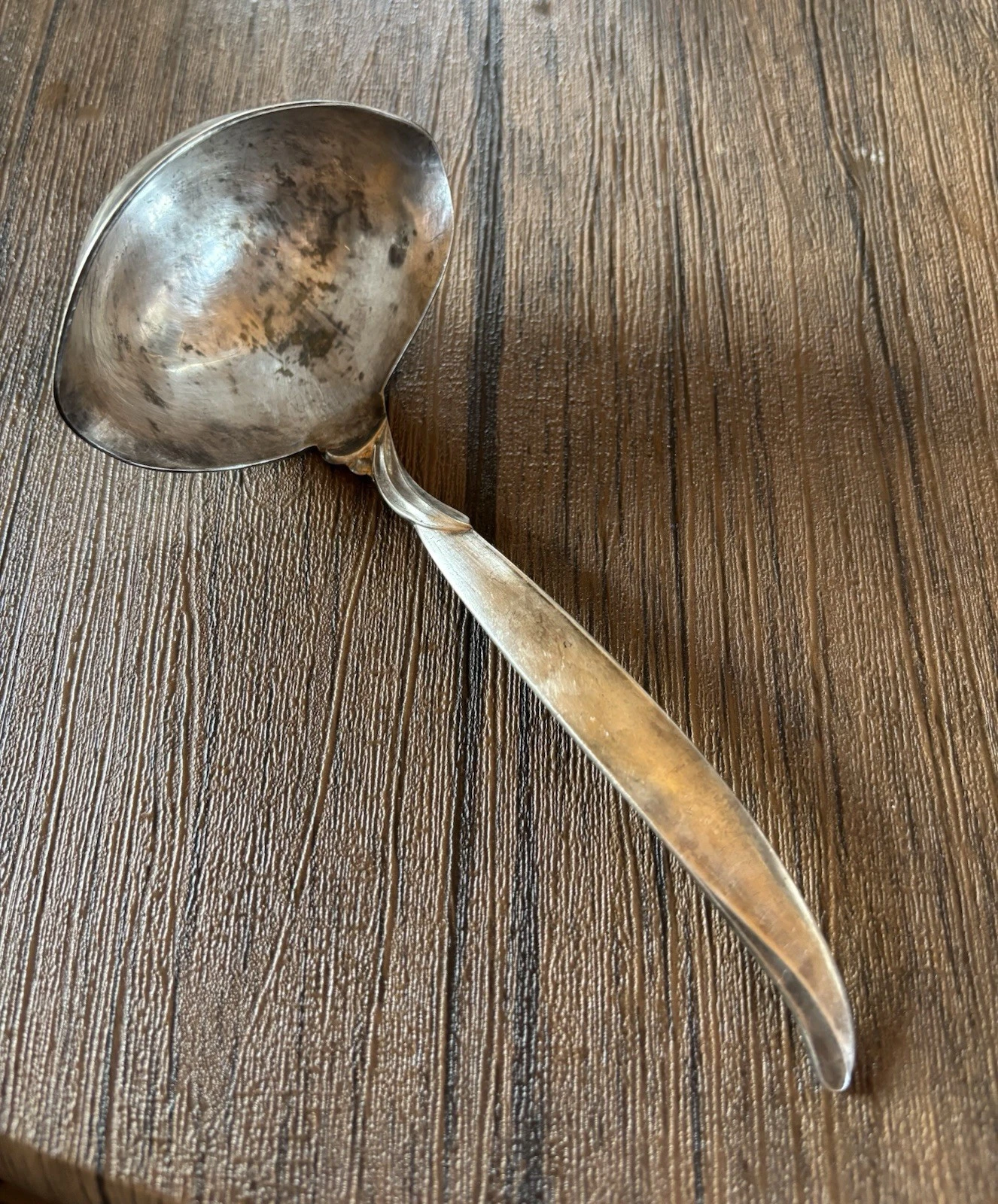Antique 1847 ROGERS BROS IS Sliver Plated “Flair” Gravy Ladle ~ V16