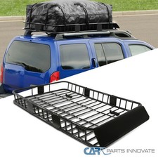 Roof Rack Fits 64 Extendable Steel Luggage Cargo Carrier Top Basket Suv Truck Roof Rack Fits 64 Extendable Steel Luggage Cargo Carrier Top Basket Suv Truck