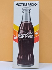 VINTAGE AM COCA-COLA BOTTLE RADIO,,MADE IN HONG KONG WITH ORIGINAL BOX,,STILL...