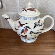Emma Bridgewater Birds, 3 mug teapot -lid repair -Rare 25 years 