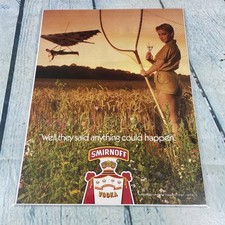 Sexy Dama Piernas Cuerpo Smirnoff Vodka 1981 De Colección Impreso Anuncio/Póster Pinup Página de Revista