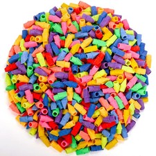 Nicunom 600 Pack Pencil Eraser Caps, 10 Colors Pencil Top Erasers Bulk, Kids ...