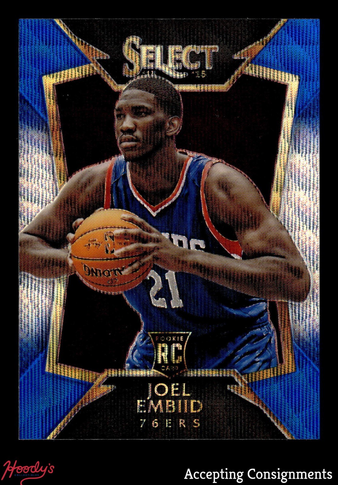 2014-15 Select Blue Wave #90 Joel Embiid Concourse ROOKIE RC 76ERS