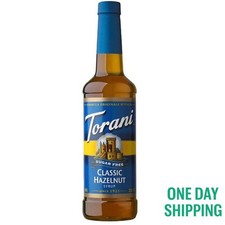 Torani Sugar Free Syrup, Classic Hazelnut Syrup, 25.4 Fl Oz
