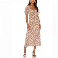 Faithfull The Brand x Revolve 4 Lennox Midi Dress in Red Vionette Floral