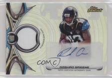 2015 Topps Finest Rookie Refractor Rashad Greene #RRAP-RG Patch Auto 10up