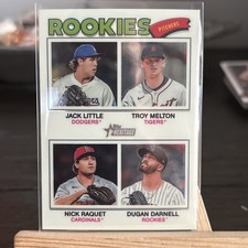 2026 Topps Heritage Rookies Pitchers Chrome Troy Melton Little Raquet Darnell